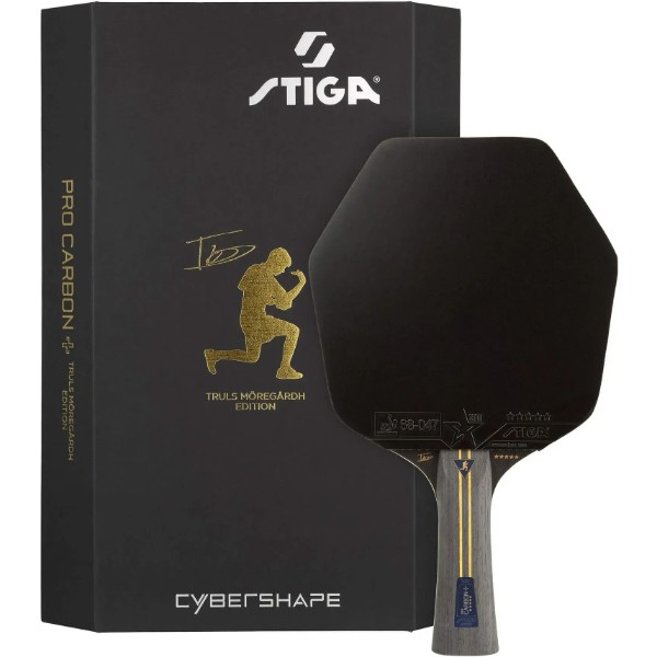 Фото - Ракетка для настільного тенісу Stiga Pro Carbon Plus Cybershape Truls Edition 5 Star FL (1215-1306-35)